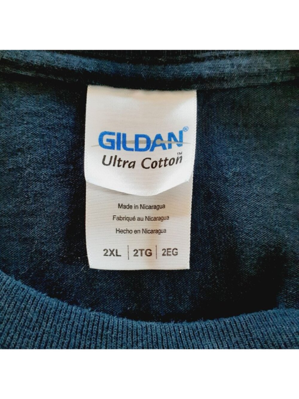 Gildan Ultra Cotton Unisex T-Shirt 2XL Black Graphics Cotton Short Sleeve - Picture 4 of 4